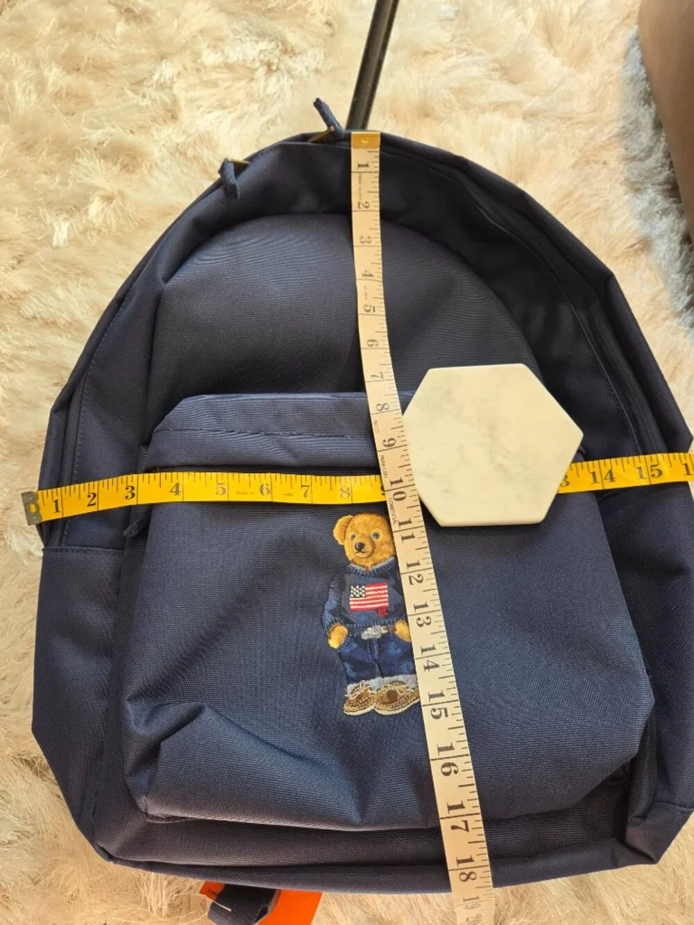 Polo Ralph Lauren Polo Bear Backpack Zip Blue School Travel